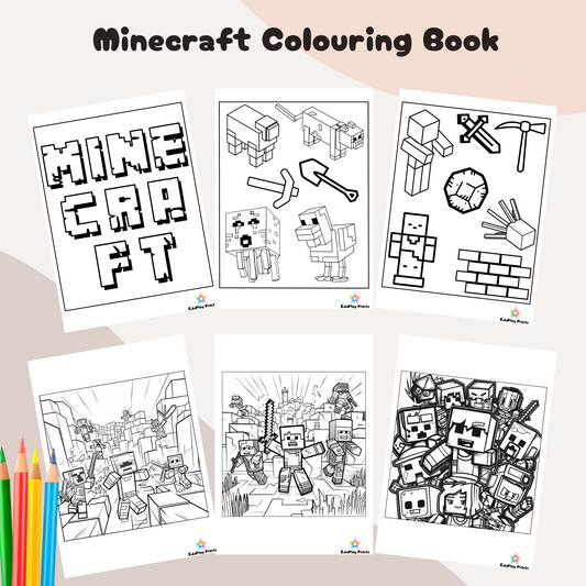Printable Minecraft Colouring Pages