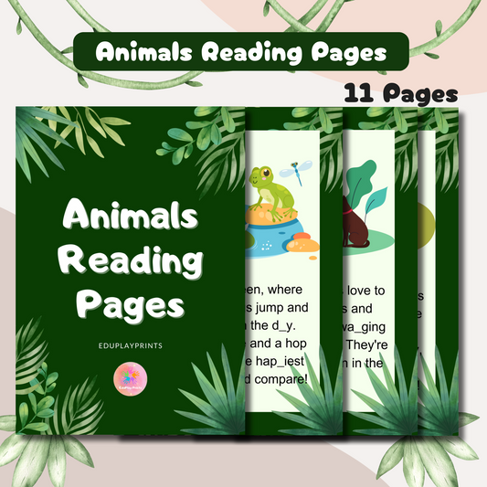 Printable Animals Reading Pages